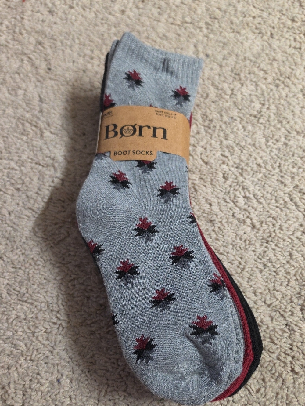 New Born Boot Socks 4 Pairs
